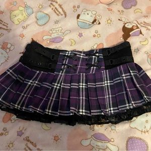 size large purple jawbreaker mini skirt